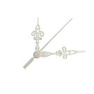 Ponteiros para Máquina de Relógio Luiz Xv Grande 7,5cm Branco