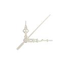 Ponteiros para Máquina de Relógio Luiz Xv Médio 5,5cm Branco