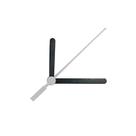 Ponteiros para Máquina de Relógio Tradicional Palito Grande 7,3cm Preto Branco