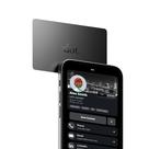 Ponto de cartão de visita digital. Cartão iPhone e Android (preto)
