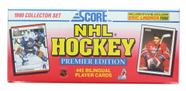 Pontuação de cartas colecionáveis 1990-91 Conjunto bilíngue da NHL 445 cartas