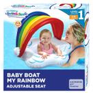 Pool Float SwimSchool Rainbow Baby de 6 a 18 meses com dossel