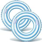 Pool Floats Weddptyfr listrado 84 cm com alças para adultos x2