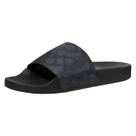 Pool Slide Sandal Coach Masculina Revestida em Lona Carvão 9