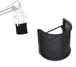 Pop Filter,filtro,anti puff c/tela metálica curva p/microfone condensador
