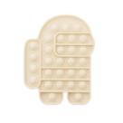 Pop It Astronauta Silicone Branco Anti-Stress Sensorial