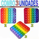 Pop It Brinquedo Fidget Toy Antiestresse - Combo 3 Pop It Divertido Relaxante Para Crinças Adultos Pop It Brinquedo Fidget Toy Antiestresse - Combo 3 Pop It Divertido Relaxante Para Crinças Adultos