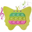 Pop It Mini Game Interativo Borboleta Jogo 4 Modos Som Luz Fidget Sensorial Anti Estresse Ansiedade Criança Portatil