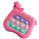 Pop It Mini Game Interativo Unicornio Luz Som 4 Modos Anti Relaxante Fidget Sensorial Criança Toys Portatil