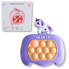 Pop It Unicórnio Game Console Anti Stress Eletrônico 12,5x5x9