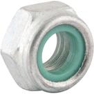 Porca Autotravante Sextavada, 6 mm, MA, Baixa, Zincada, Vonder