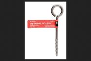 Porca de aço inoxidável Lag Eye Bolt Hampton de 6 mm x 10 cm