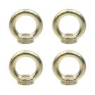 Porca de elevação para olhos Antrader M10 304 em aço inoxidável (4 unidades)