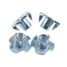 Porca em T Odinest M6 x 10 mm 4 pinos Tee Blind Nut em aço carbono
