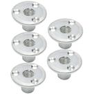 Porca em T Yinpecly M12 Brad Hole Tee Nut em Aço Carbono 5 unidades