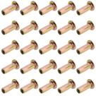 Porcas de rebite multiaderentes, aço Moicstiy M5, 25 unidades, zincadas