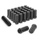 Porcas de roda dynofit M14x1.5 32x pretas para rodas de 8 talões