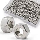 Porcas hexagonais ZQZ M4-0,7 mm de aço inoxidável 304 A2-70 300 unidades