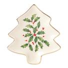 Porcelana festiva Lenox Tree Plate de 15 cm, lavável na máquina de lavar louça Porcelana festiva Lenox Tree Plate de 15 cm, lavável na máquina de lavar louça