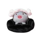 Porquinho cinza sentado no sofá de pelúcia (12cm) Porquinho cinza sentado no sofá de pelúcia (12cm)