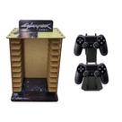 Porta 11 Jogos Físico Gamer Cp + Suporte Controle 22x16,3x29,4 Mdf Madeira Adesivada