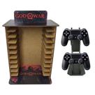 Porta 11 Jogos Físico Gamer Gow + Suporte Cotrole 22x16,3x29,4 Mdf Madeira Adesivada