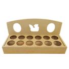 Porta 12 Ovos Desenho Galinha 31,5x12x13 Mdf Madeira Porta 12 Ovos Desenho Galinha 31,5x12x13 Mdf Madeira
