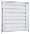 Porta abrigo alumínio branco - linha resistence