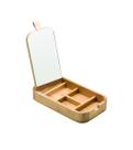 Porta Acessórios de Bambu com Espelho Porta Acessórios de Bambu com Espelho