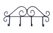 Porta Acessórios De Parede Em Ferro Com 4 Ganchos Suporte Decorativo Porta Chaves