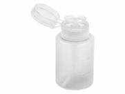 Porta Acetona com Dosador - Plástico - Simples Transparente - 150ml - Santa Clara
