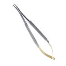 Porta Agulha Castroviejo s/ Trava Curvo 14 cm c/ Vídea