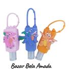 Porta Álcool Gel Dragão Chaveiro Silicone 30ml para Mochila e Bolsa Kids