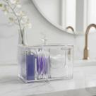 Porta Algodão Cotonete Cosméticos Multiuso Decorativo Organização Banheiro Quarto Closed Bancada Organizada Ambiente Charmoso
