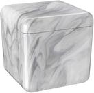 Porta algodão cotonetes cube marmore branco - coza Porta algodão cotonetes cube marmore branco - coza