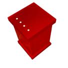 Porta Algodão e Cotonete em Acrílico Strass Cereja Decor Acrílicos