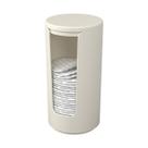 Porta Algodão em Disco Coza Serene Light Gray
