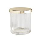 Porta Algodão Glass Dourado - ACASA