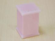 Porta Algodão ou Porta Cotonetes em Acrílico Com Strass Rosa Decor Acrílicos