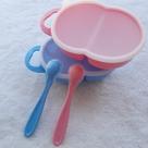 Porta Alimento com Divisória Marmita para Bebê com Colher - ROSA