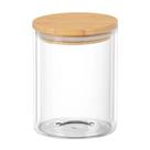 Porta Alimentos em Vidro 750Ml Com Tampa em Bambu