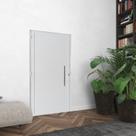 Porta Alumínio 80x210cm Lambril com Puxador Hale Esquadrias Abertura Direita
