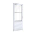 Porta Aluminio Giro Postigo Grade 215 X 85 X 6,5 Cm D Riobra