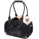 Porta-animais de estimação PetsHome Dog Cat Dog Cat Dobrável em Couro PU Impermeável