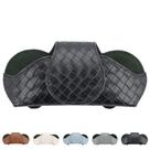 Porta anteojos de sol KINIVA para visera de auto en cuero (Negro)