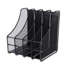 Porta-arquivos para revistas TOPINCN Mesh 4 slots Metal Black