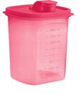 Porta azeite, óleo, farinha 1 litros vermelha da tupperware