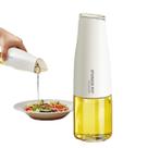 Porta Azeite Vinagre Óleo Galheteiro Redondo De Vidro 500ml