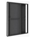 Porta Balcão 3 folhas com Trinco Alumínio Branco ou Preto Linha 25 Suprema