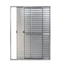 Porta Balcão 3 Folhas com Trinco Alumínio Brilhante, Branco ou Preto Linha 20 Normatizada Porta Balcão 3 Folhas com Trinco Alumínio Brilhante, Branco ou Preto Linha 20 Normatizada